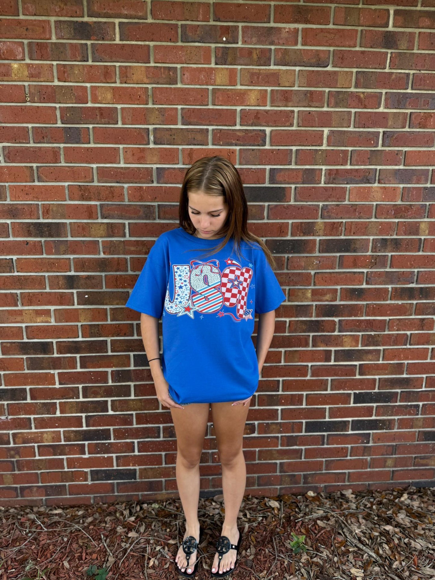 Coquette USA Comfort Colors Tshirt, Cute American Tee, 4th of July Tee