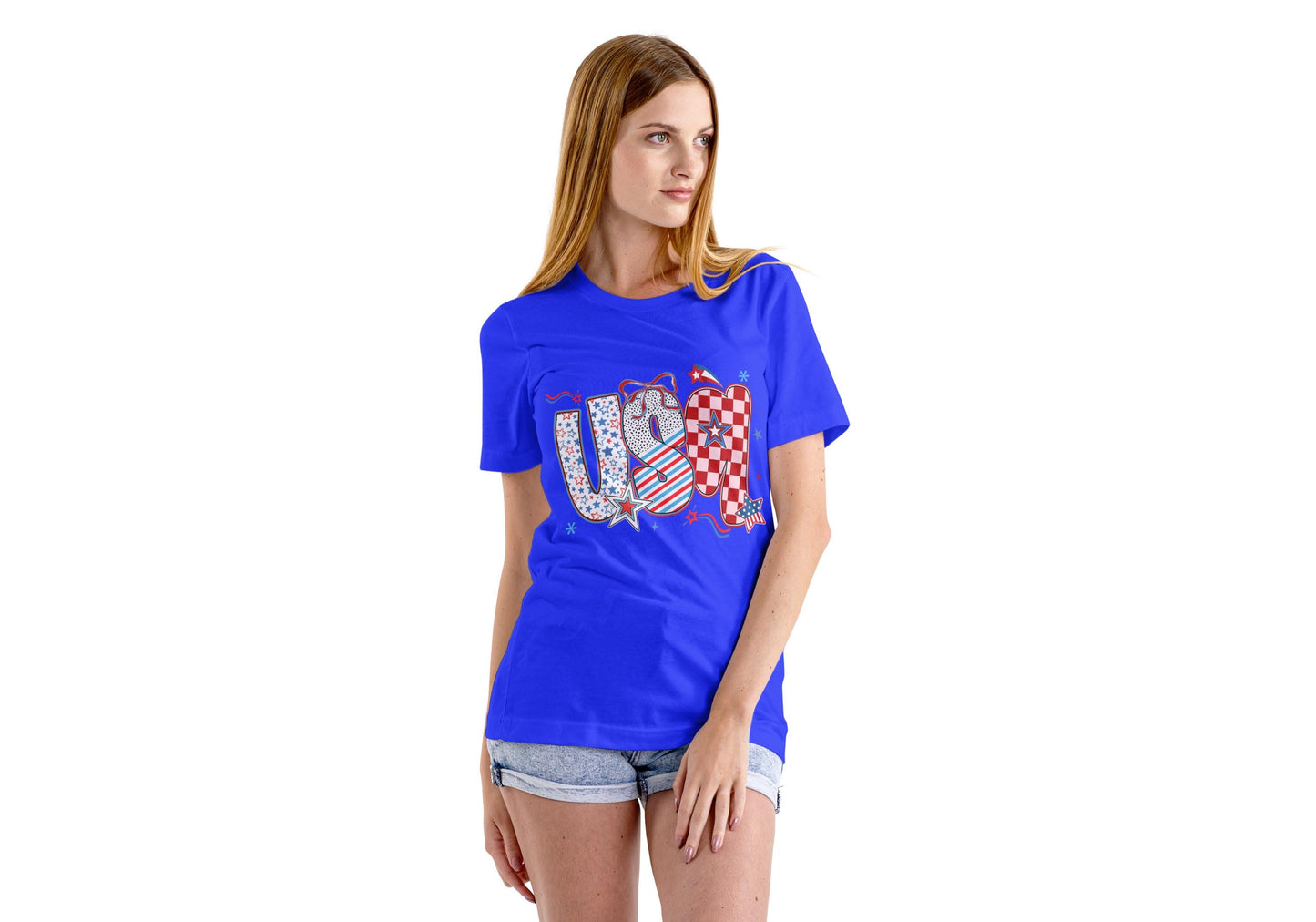 Coquette USA Comfort Colors Tshirt, Cute American Tee, 4th of July Tee