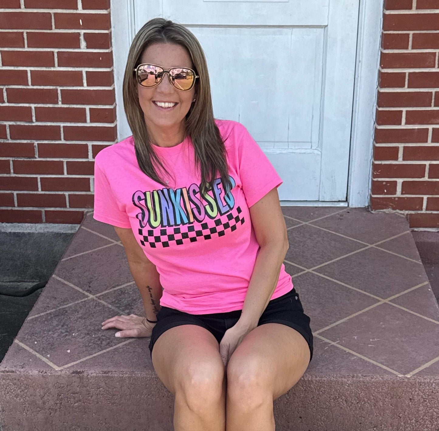 Neon Sun-Kissed T-Shirt | Bright Summer Graphic Tee | Soft Comfort Colors Shirt | Retro Summer Vibes