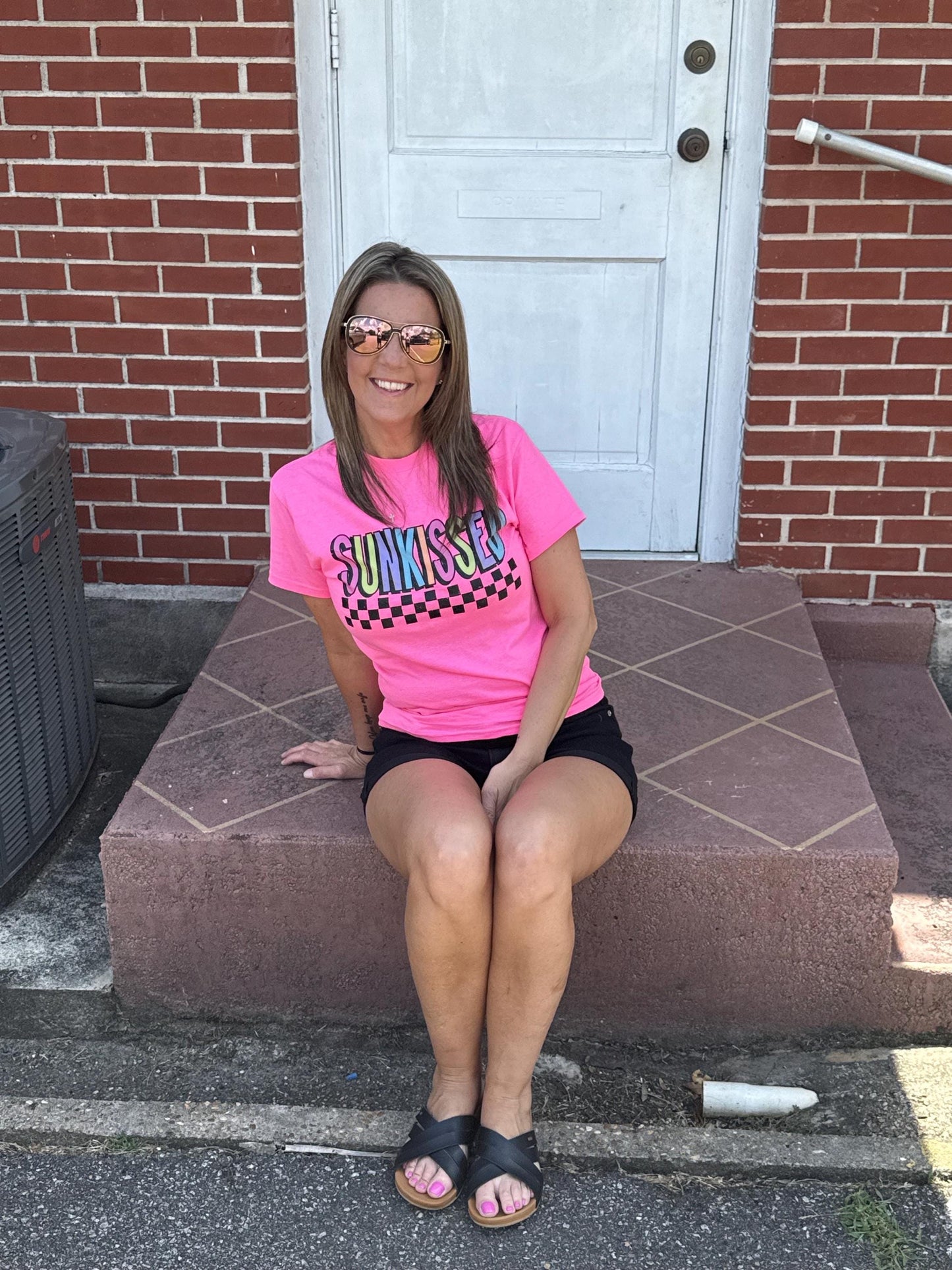 Neon Sun-Kissed T-Shirt | Bright Summer Graphic Tee | Soft Comfort Colors Shirt | Retro Summer Vibes