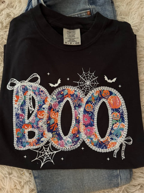 Preppy Boo Halloween T-Shirt | Spooky Cute Graphic Tee | Spooky Season Tee